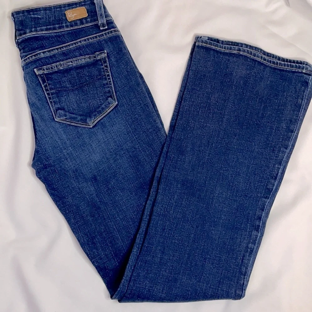 🔥 SALE Paige Hidden Hills Flared Premium Denim Jeans | Size 28